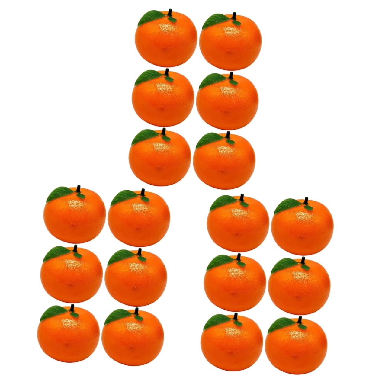Gatuida 3 Sätze Künstliche Orange Party Fotografie-Requisiten Orangen Dekoration Gefälscht Wohnkultur Groß Simulationsfrucht Orangefarbenes Schlüssel Wahr Schaum 6 Stück * 3