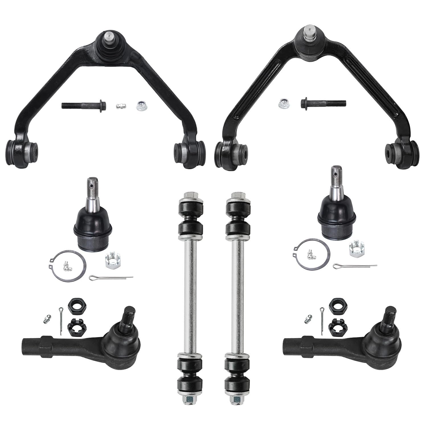 Detroit Axle - 8pc Front End Control Arms Kit for 02-11 Ford Ranger, 02-07