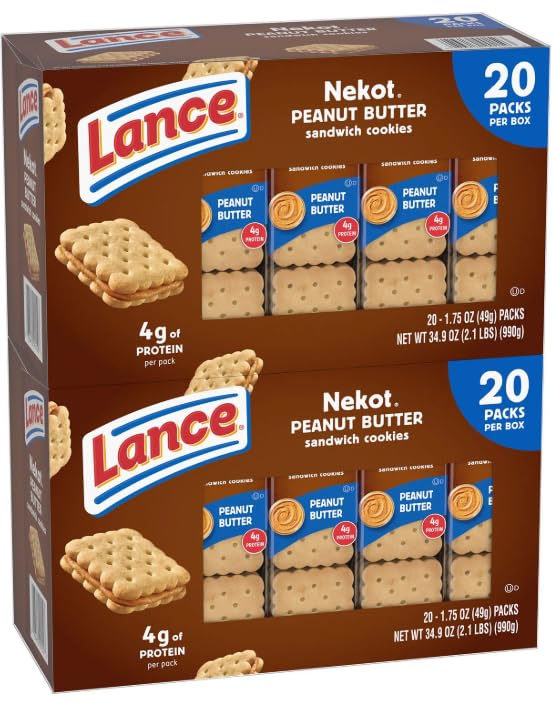 Lanc'e Nekot Peanut Butter Sandwich Cookies, 1.75 oz., 40 pk.