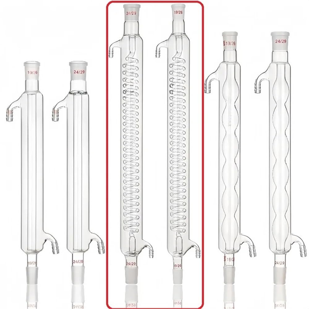 Laborgeräte und -ausrüstung Labor Borosilikat Kondensator Destillation Spalte 100-250mm Joint 14-29 * 2 Kondensator Mit Port(H100mm19X19mm)