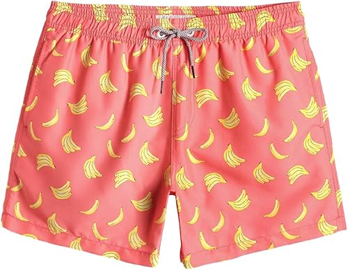 maamgic Mens Swim Trunks 5" with Mesh Lining Quick Dry Bathing Suits for Men Swim Shorts Swimwear