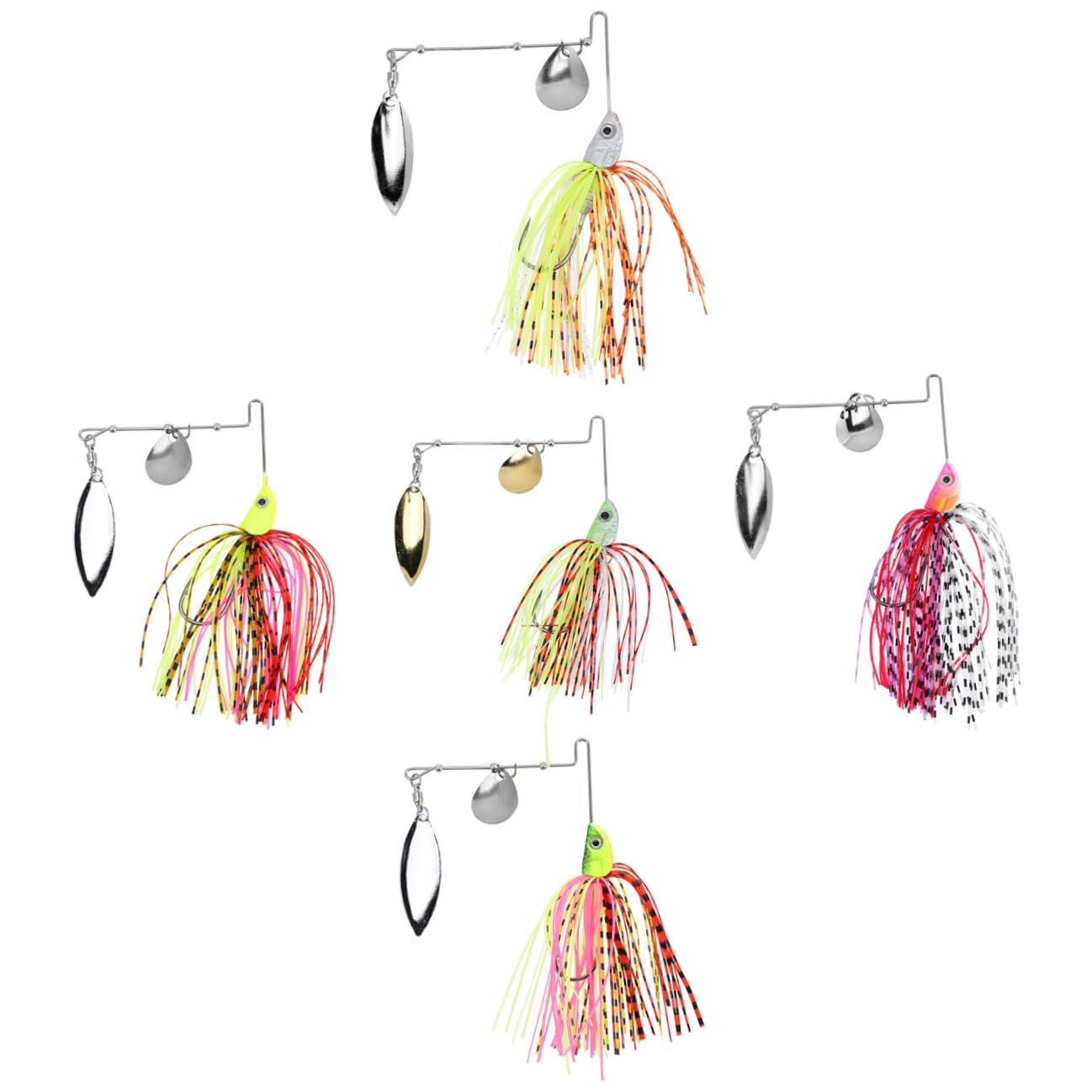 POPETPOP Lot De 3 Leurres De Pêche Mixtes Appâts Artificiels Matériel De Pêche 5 Pièces X 3