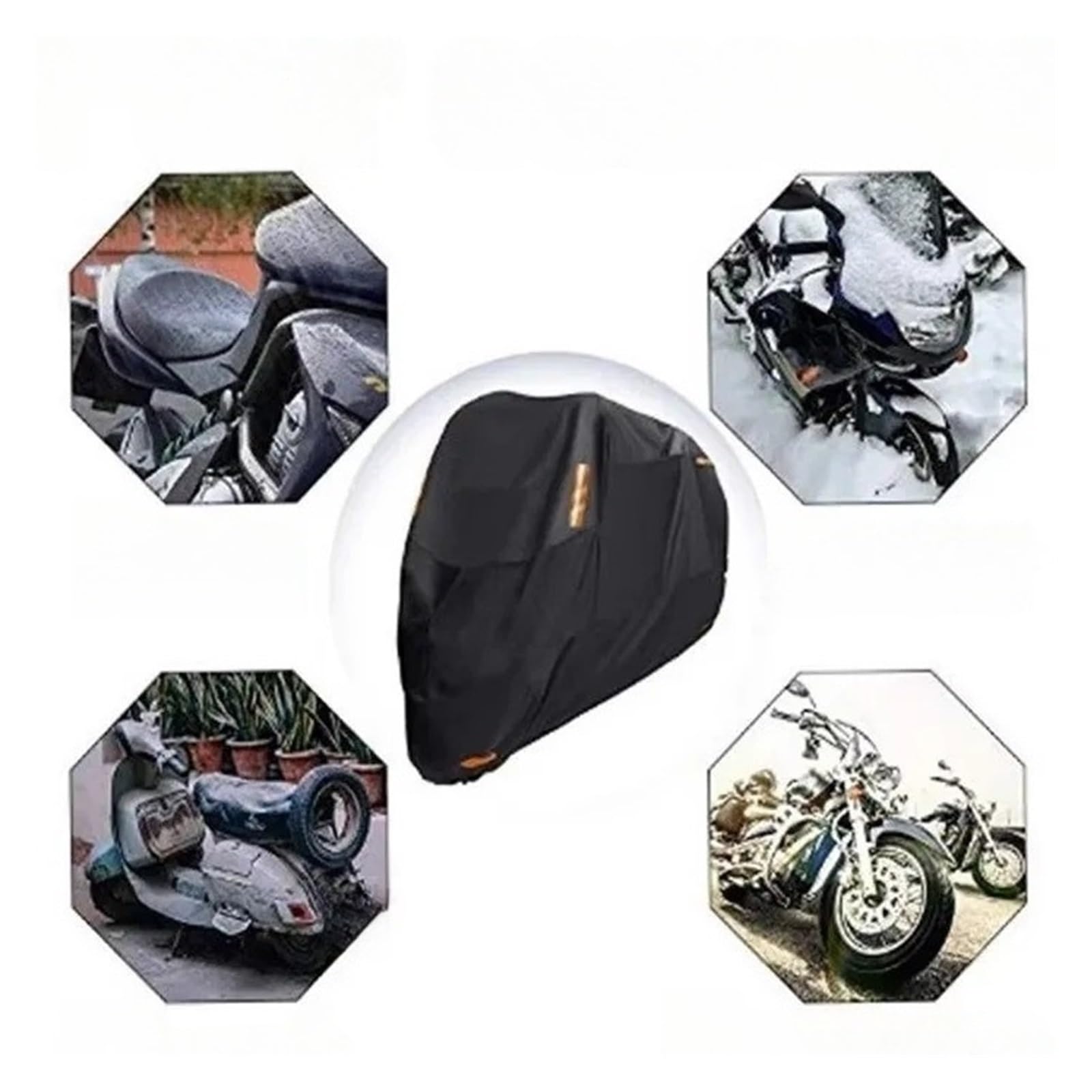 Motorrad Abdeckung Regen Schutz Dicke 300D Indoor Outdoor ML XL XXL 3XL 4XL Motorräder Abdeckungen Plane Mit Outdoo Motorradplane Motor Mope