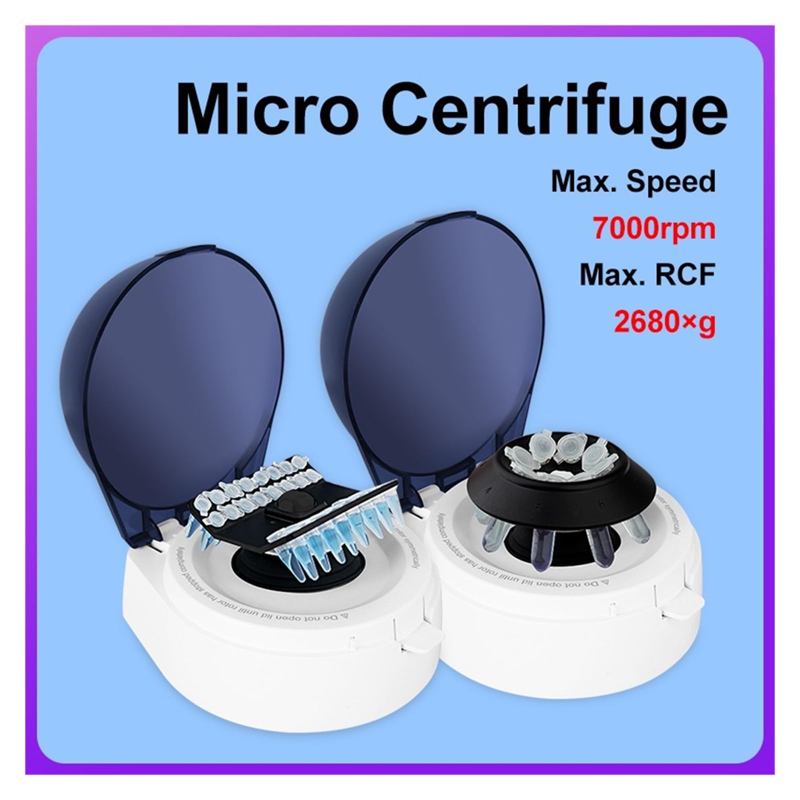 Zentrifuge Labor-Mini-PCR-Zentrifuge, 7000 U/min, Medizinische Blutplasma-Zentrifuge Mit Fester Geschwindigkeit, Mini-4K, Kompatibel Mit 2 Ml-Röhrchen