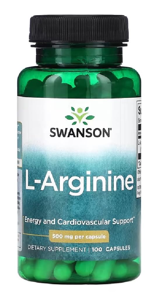 Swanson - L-Arginine | Unterstützt Herz-Kreislauf und Immunsystem - 100 Kapseln