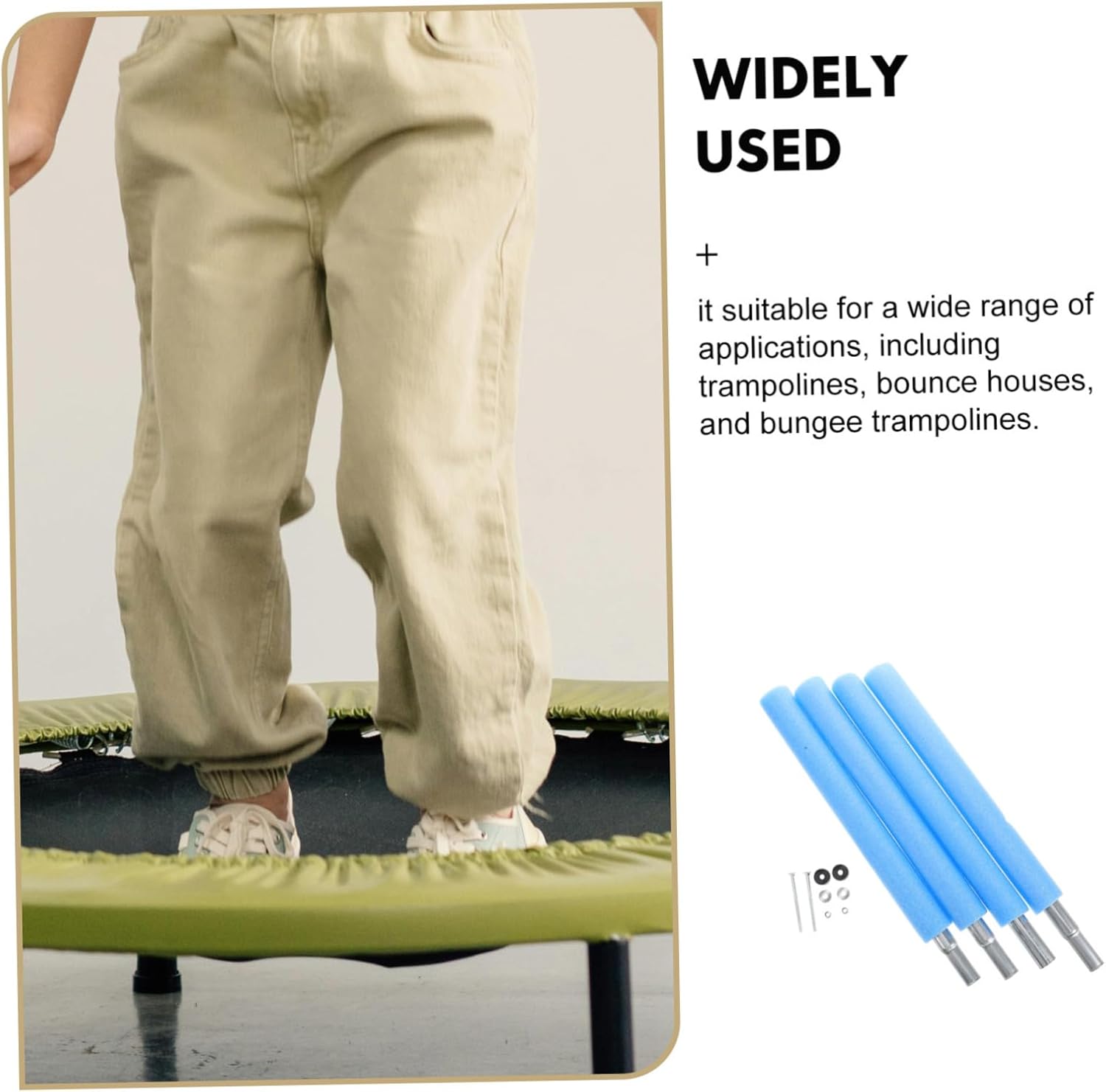 YARNOW Jumping Bed Column Replacement Trampoline Pole for Trampoline Net Poles Replacement Parts Anchor and Stakes