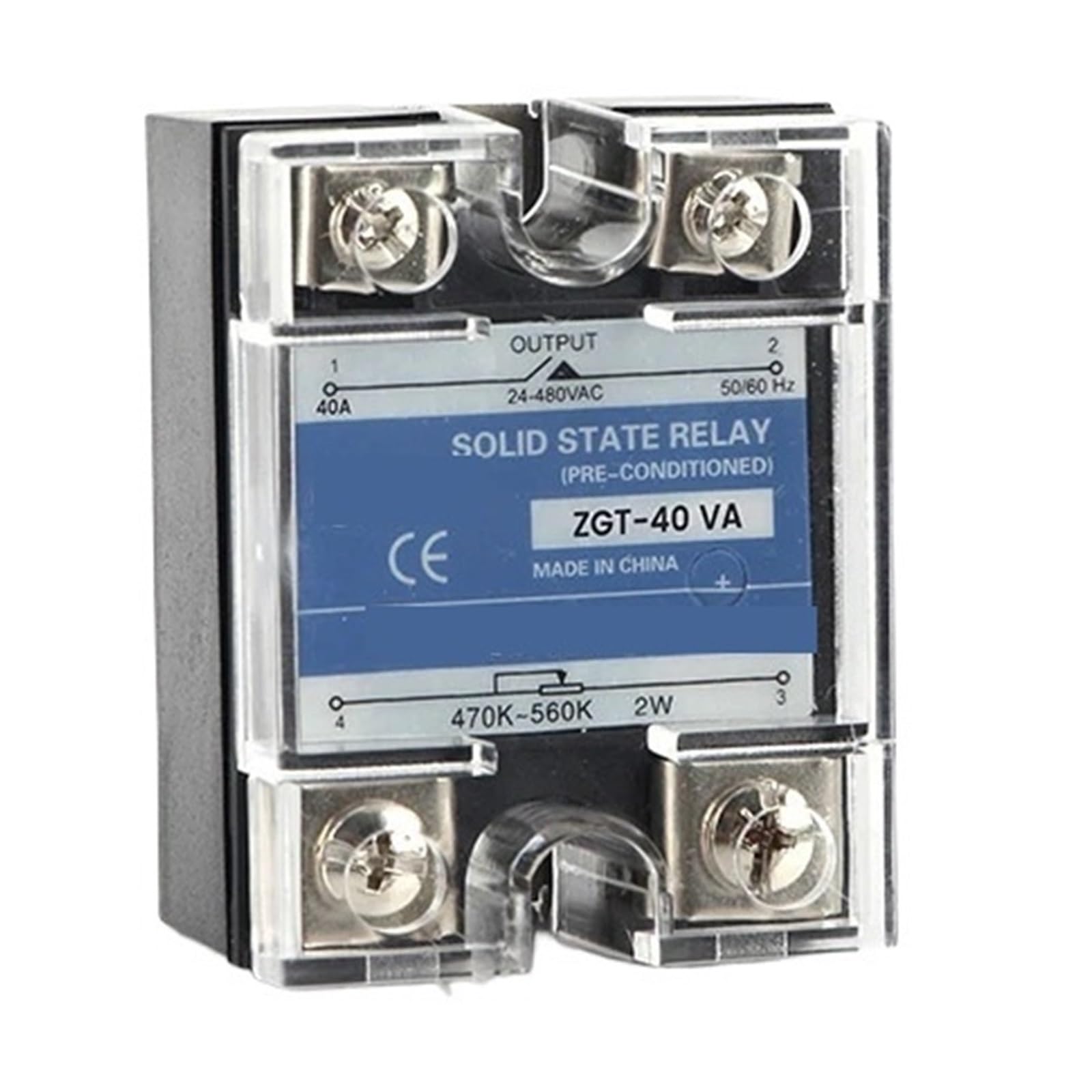 Relais statique 40VA SSR pour stabiliser la tension monophasée sans surchauffe de circuit