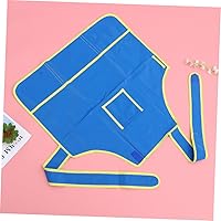 Vista 6 de Painting Apron Smock for Arts Crafts Years Four Pockets for Easy Storage for DIY Painting Drawing Activities Blue