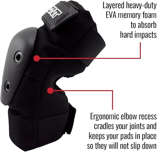 Miniatura 4 de Bont Coderas de protección para adultos para patinar sobre ruedas, patín de parque, patín de hielo, monopatín, scooter