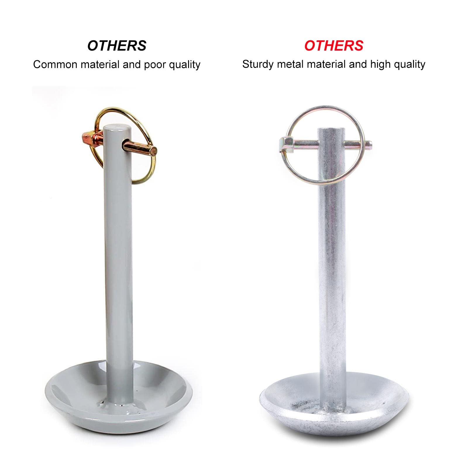 BESPORTBLE Schneepflug Gleitschuhe 2er-Set - Verstellbar Für ATV & UTV