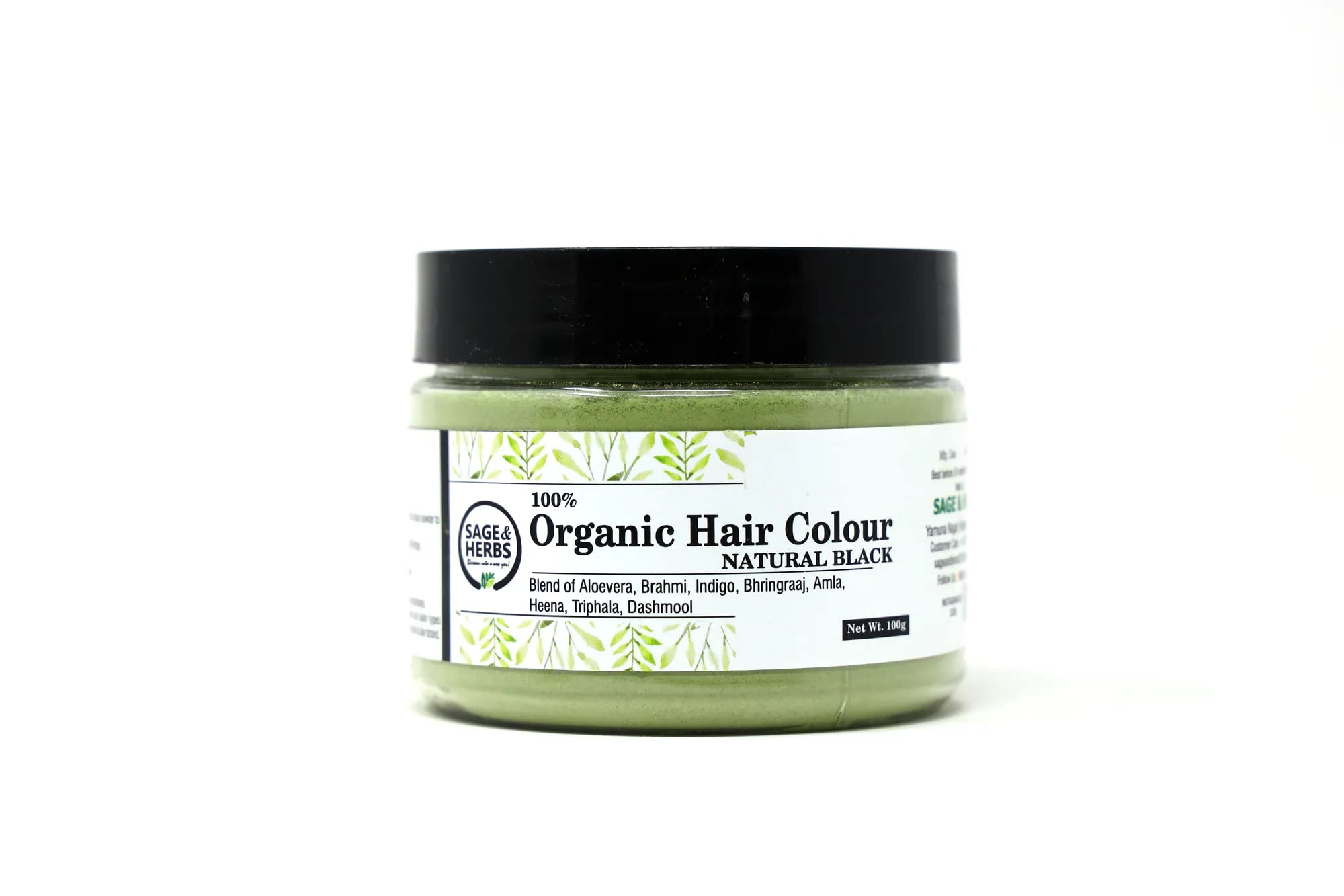 Organic Hair Colour (Soft Black) Natural Hair Colour for Women and Men 150 g-image-17