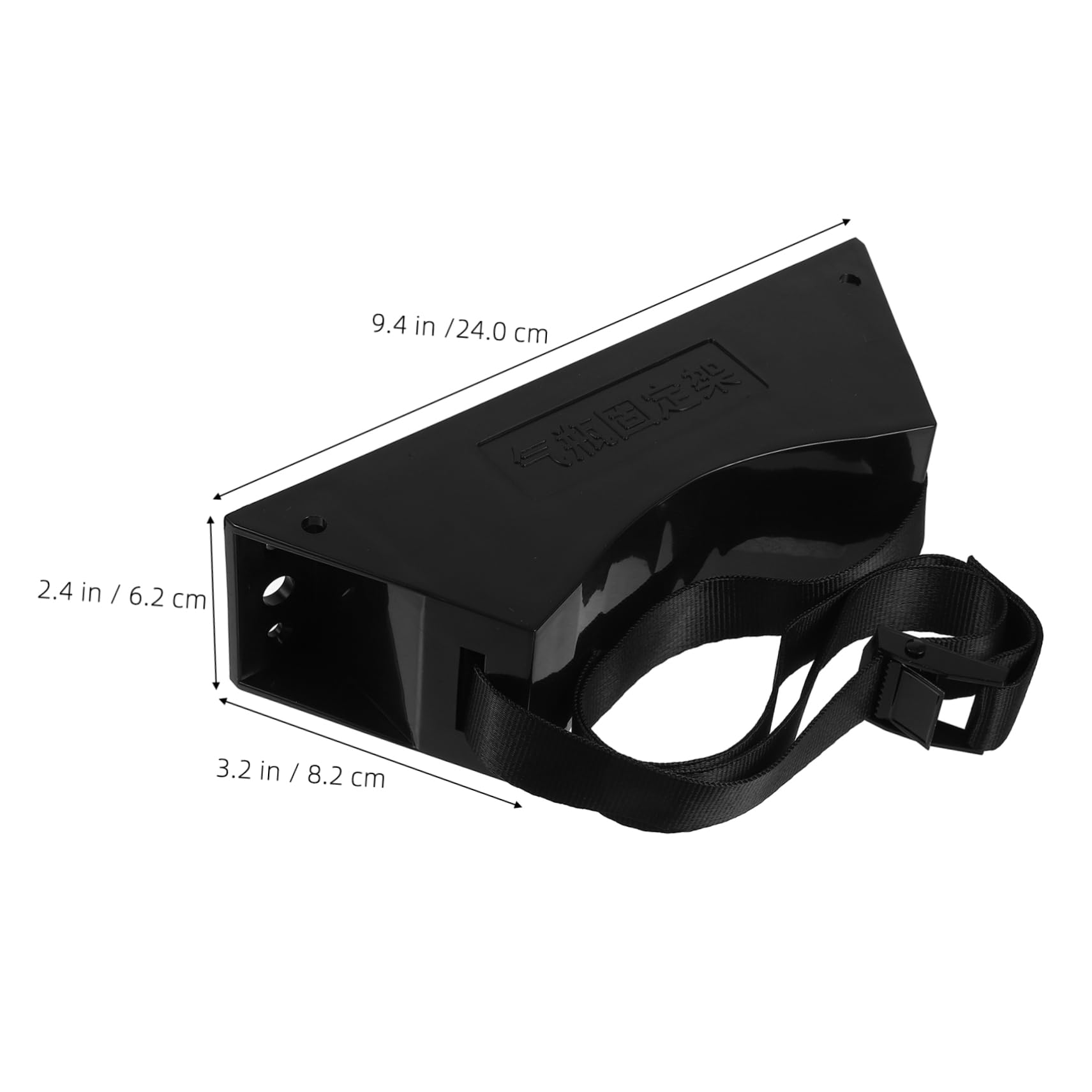 JEWEDECO Gas Bottle Holder Expansion Tank Mounting Bracket Cylinder Stand Gas Cylinder Wall Brackets Propane Tank Holder Cylinder Wall Mount Bracket Propane Tank Strap Iron Black