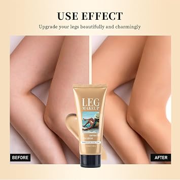 Leg Makeup Lotion,Full Coverage Body Makeup No Transfer Waterproof Tattoo Cover Up Make up, Leg Make Up to Cover Veins Scar, Concealer Long Lasting Body Coverage Perfector (Medium Glow)