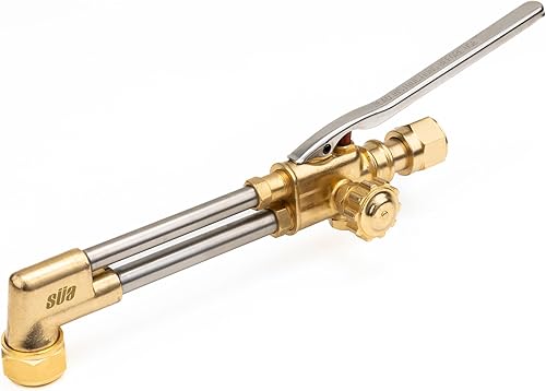Miniatura 13 de SÜA - Repuesto de antorcha de oxicombustible resistente para Victor con válvulas de retención + puntas de corte y calefacción (acetileno)
