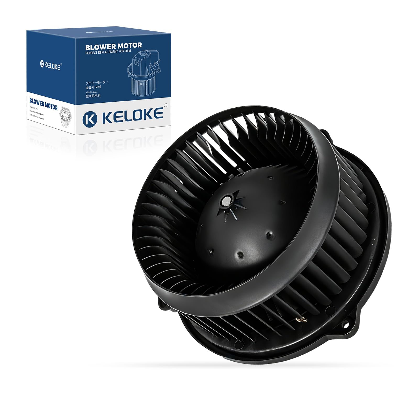 KELOKE Front HVAC Heater Blower Motor Fan Compatible with Honda | Civic 2001-2005, CR-V 2002-2006, Element 2003-2011, with Fan Cage, Replace# 700005 79310-S7A-G12