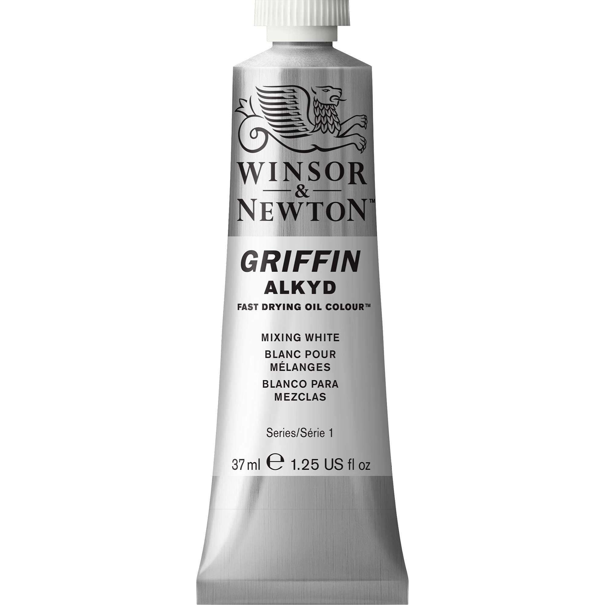 Winsor & Newton Griffin Alkyd Oil Paint, Mixing White, 37ml Tube