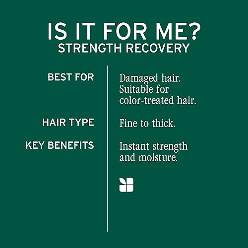 Miniatura 4 de BIOLAGE Strength Recovery Shampoo  Gently Cleanses & Reduces Breakage  For All Damaged & Sensitized Hair Types  Vegan  Cruelty-Free