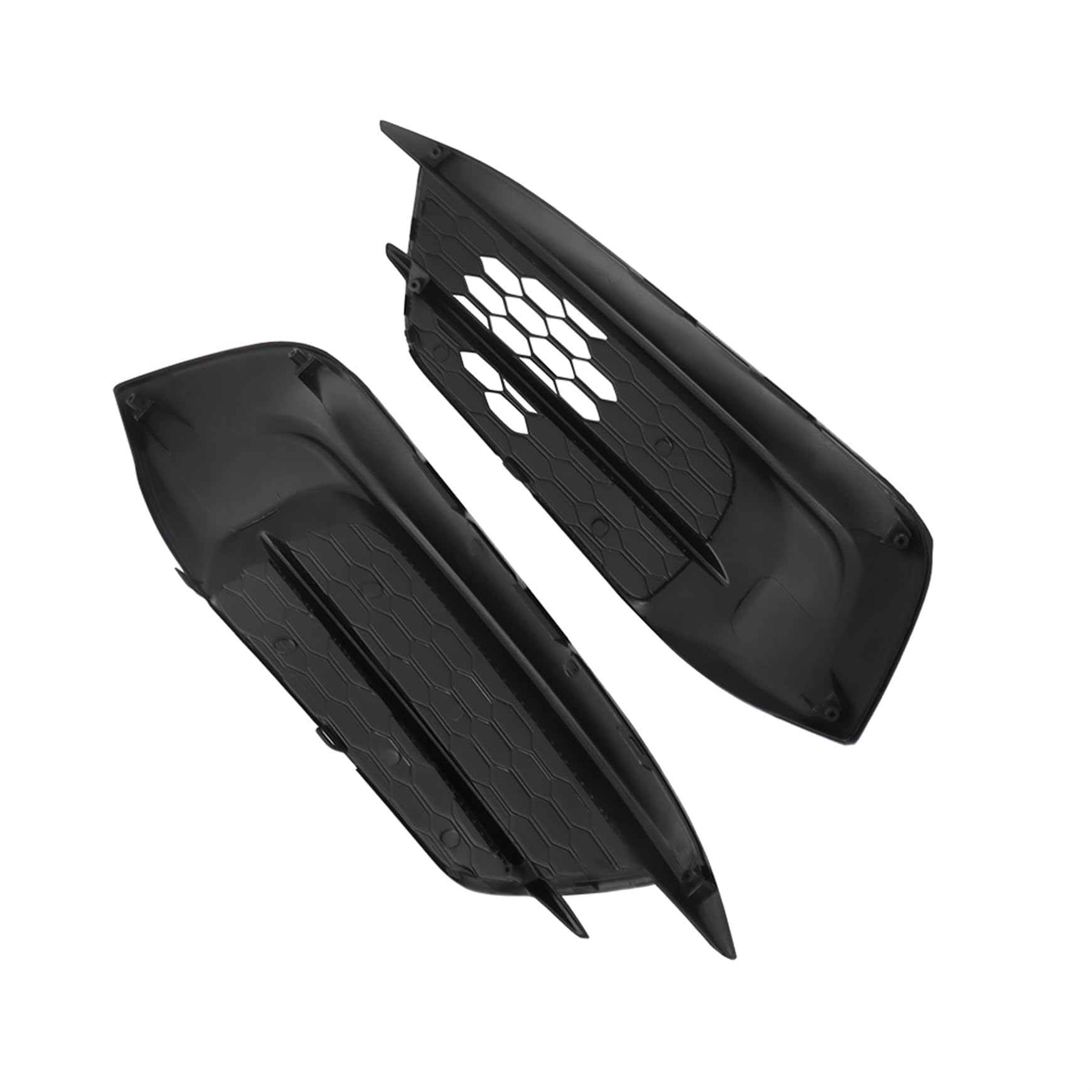 Silscvtt 1 Pair Front Bumper Fog Light Cover Assembly Replacement for Honda Civic 2016-2018 Left and Right Side 71103-TBA-A00