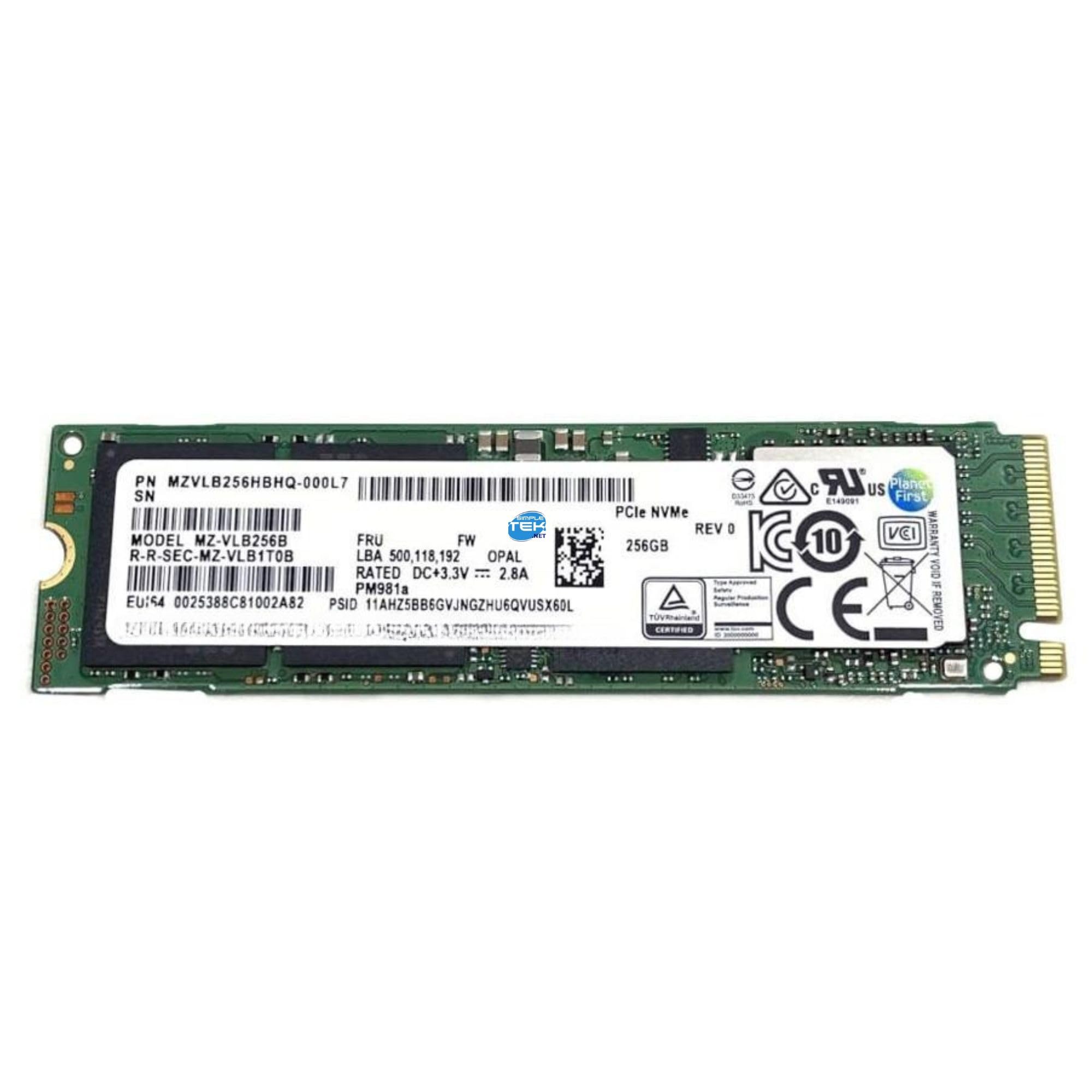 disco rigido interno m2 nvme 2280 256gb ssd solid state drive per pc laptop desktop refurbished