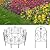 Skcoipsra Decorative Garden Fence 19 Pack, 24in(H) x 20ft(L) Animal Barrier Fence, Rustproof Metal Fencing for Yard, Dog Rabbits Wire Section Garden Edging Border for Yard Patio Garden, Arched