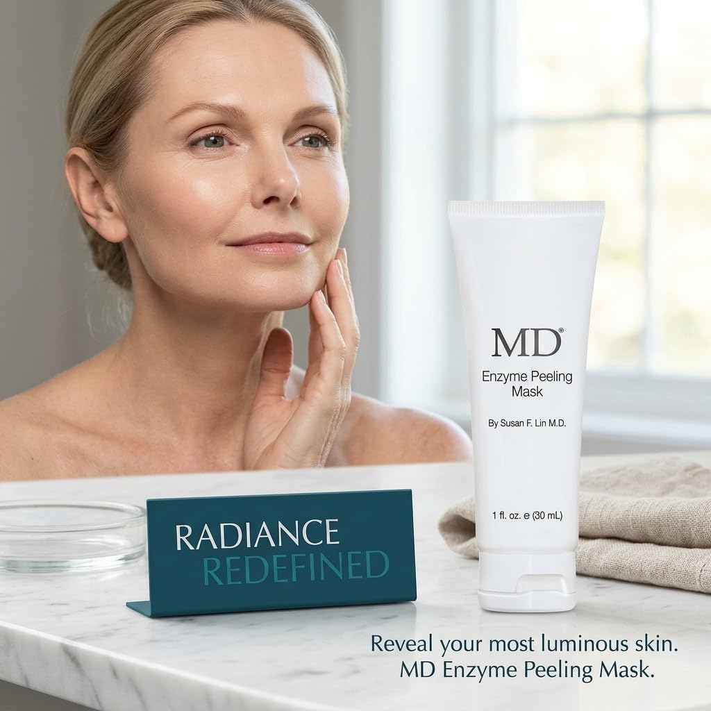 MD Máscara exfoliante enzimática (1 fl. oz) blanco