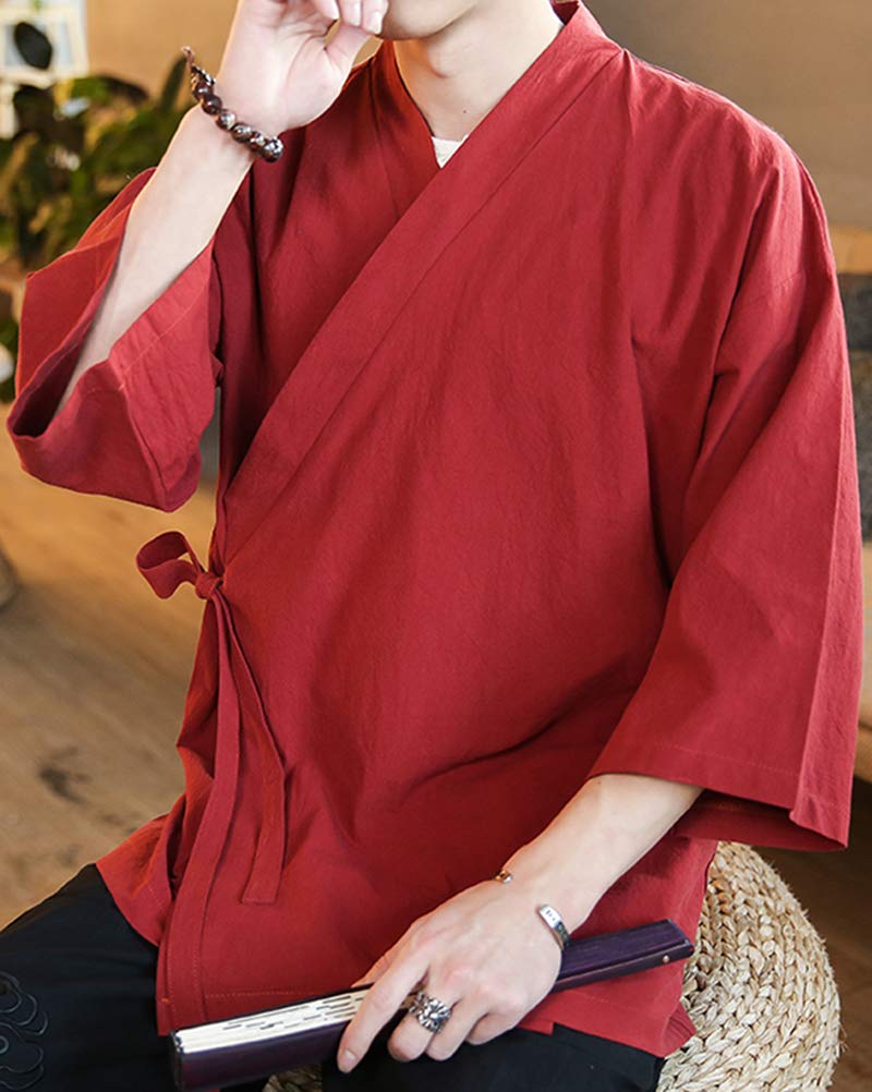 Sunma Chaqueta Haori Japonesa para Hombre Kimono Cardigan