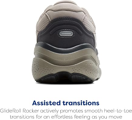 Brooks Men's Ghost Max Suede/Leather Neutral Running & Walking Shoe, Rockridge/Ebony. , 7