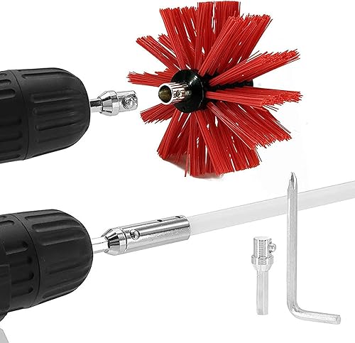 Miniatura 2 de Kit de barrido de chimenea, juego de varillas de drenaje de cepillo de barrido de chimenea, kit de limpieza de chimenea, accesorio de herramientas