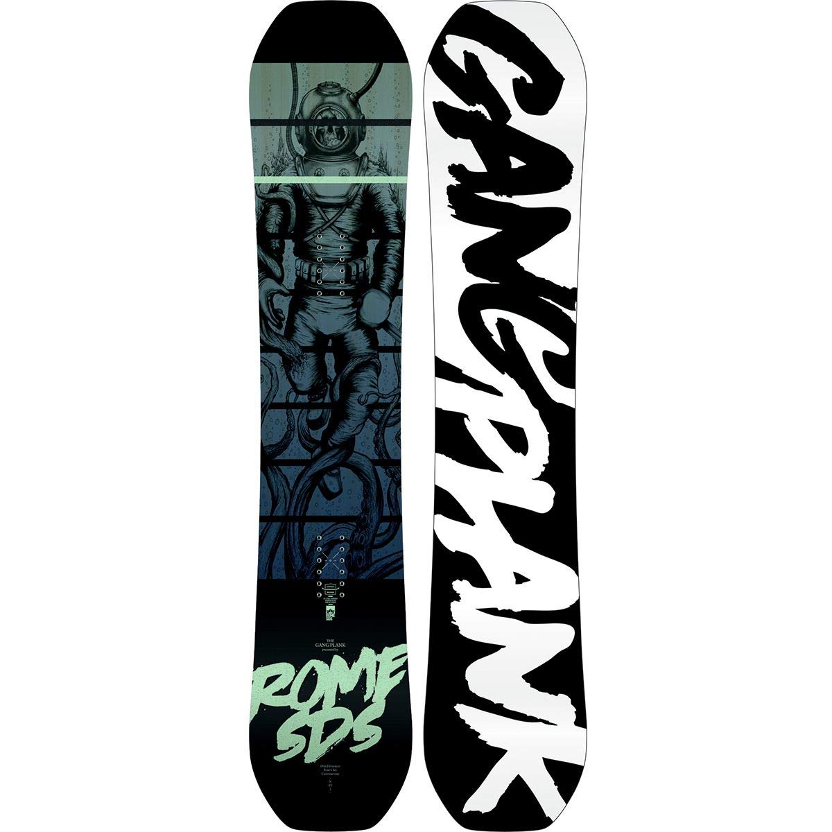 Rome Snowboards Gang Plank Snowboard, Black, 158