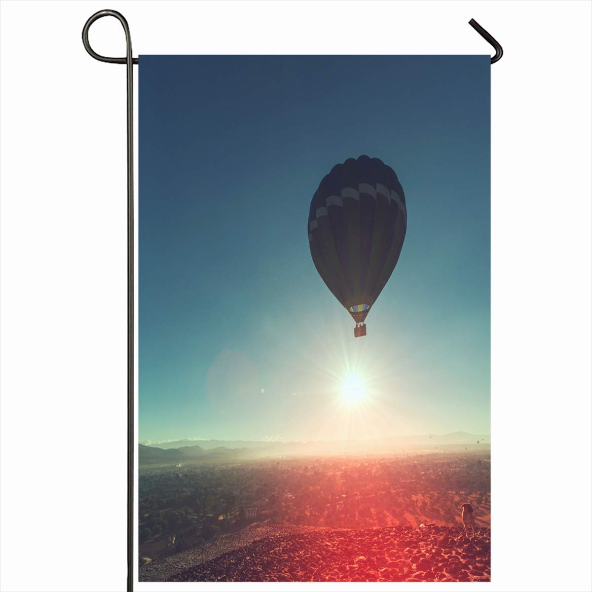 Garden Flag 12x18 Inches Branch Yellow Autumn Breathtaking View Magic Trees Warm Light Scene Nature Amazing Parks Beech Birch Decorative Seasonal Double Sided Home House Outdoor Yard Sign