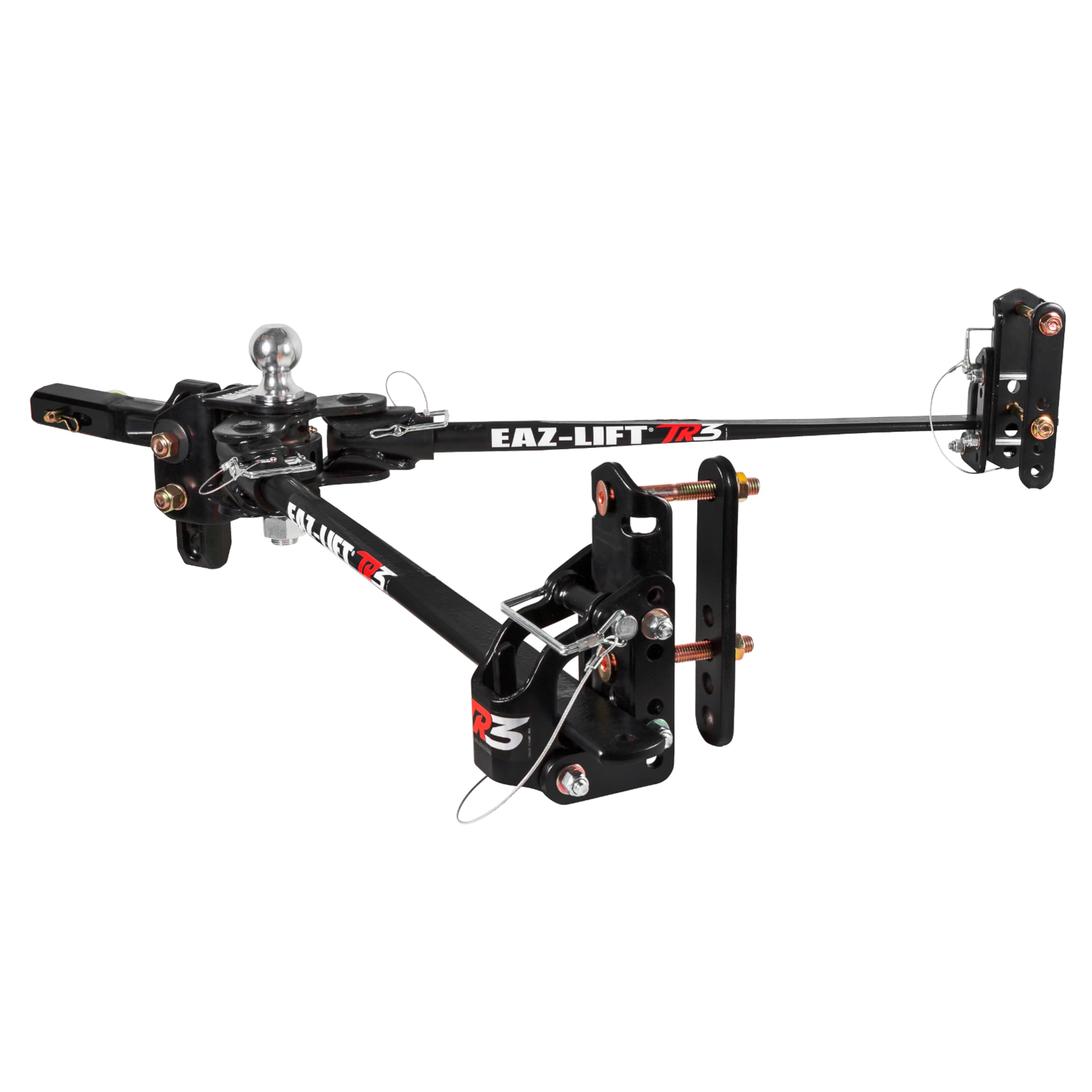 Camco Eaz-Lift TR3 180 kg Gewichtsverteiler-Anhängerkupplungs-Set, mit 272,2 kg max. Zungengewicht, vorinstallierter 6,4 cm Anhängerkupplungsball und Verstellbarer Schwenksteuerung | (48903)