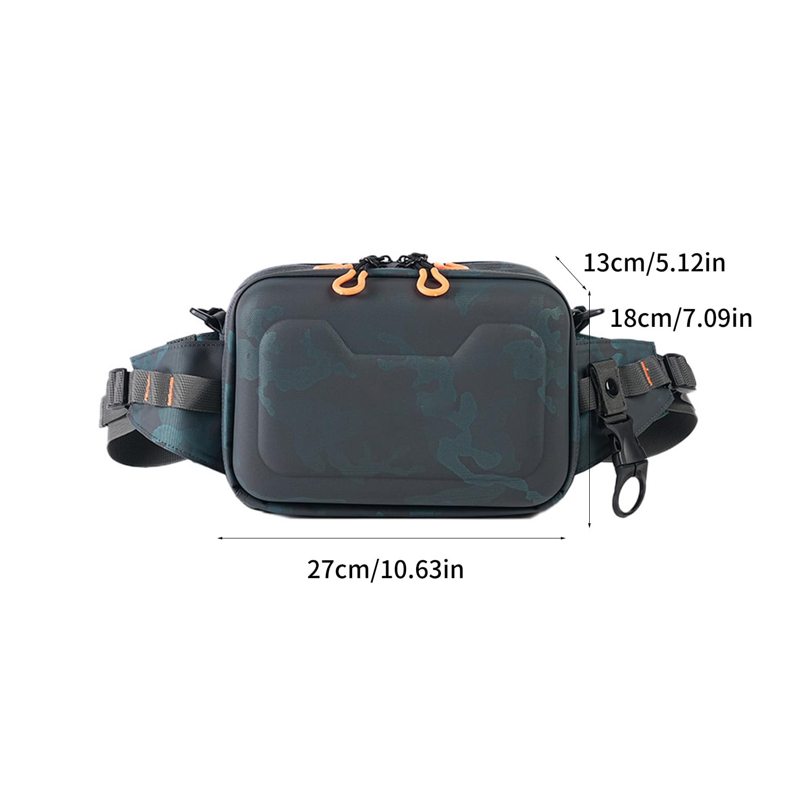 Greabuy Sac de rangement pour matériel de plein air, sac de pêche, sac à bandoulière unique, sac à bandoulière, sac à leurres, sacs de taille multifonctions, sacs à dos de pêche