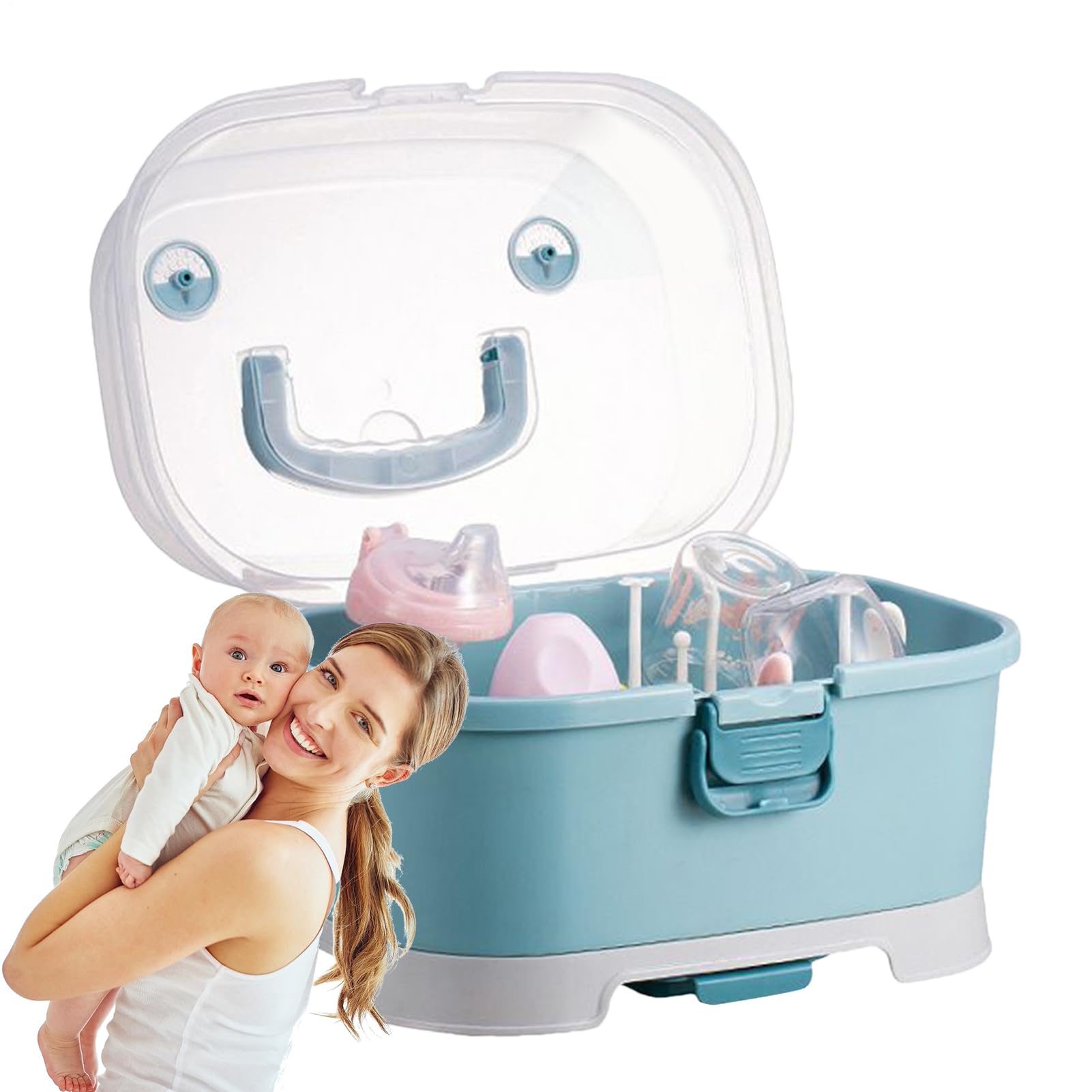 Bottle Organizer Portable Large Bottles Storage Box With Cover