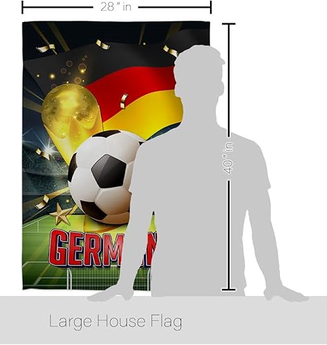 Miniatura 2 de Tapiz alemán de la Copa del Mundo, decoración del hogar, arte de pared, patio, césped, porche, habitación, pequeñas banderas al aire libre, letreros