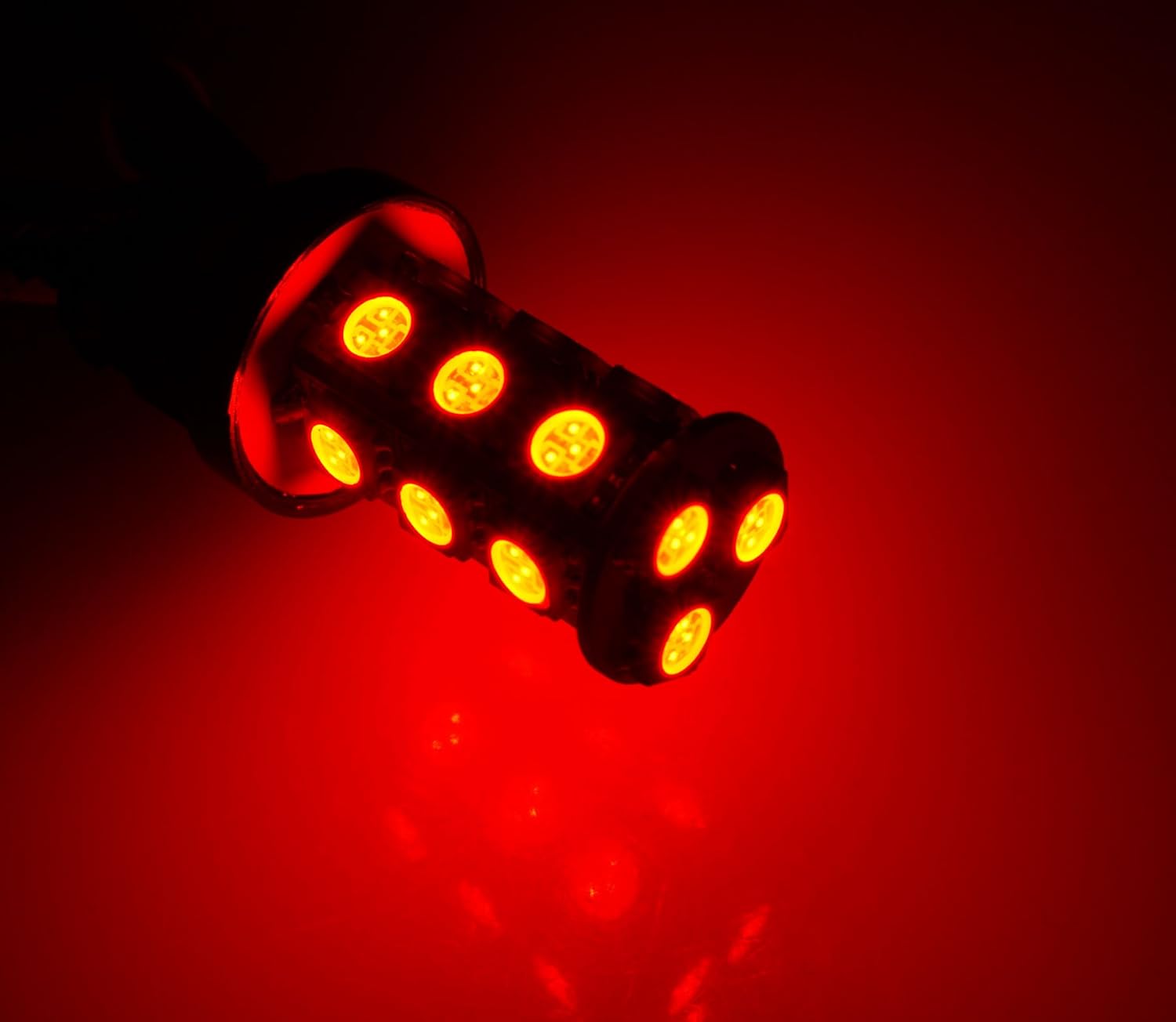 LEDRS-3156-WR18 Rear Signal LED Light Bulbs 3156, 18 SMD LED Red 2-pc Set