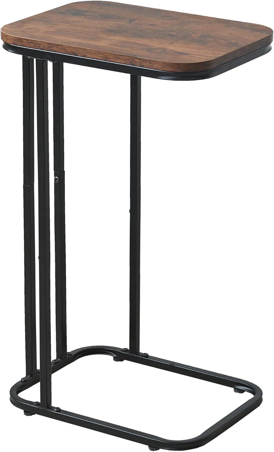 KJGKK C Shaped End Table, 26.6 inches High Side Table for Couch Sofa