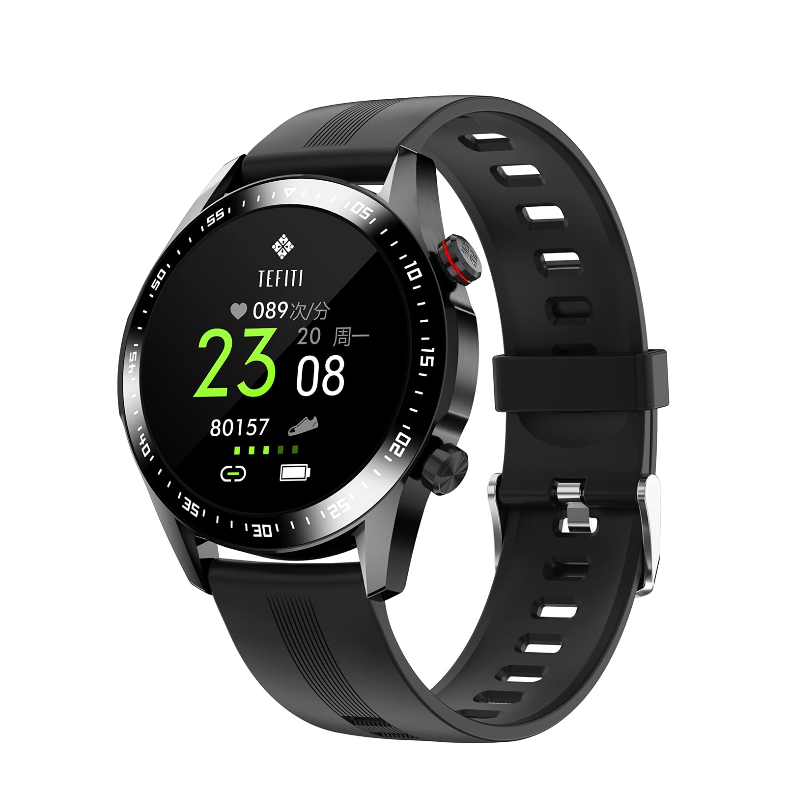 Reloj Inteligente con Rastreador De Ejercicios, Llamada Bluetooth, Pantalla Redonda De 1,28 Pulgadas, Modo Multideporte, Rastreador De Sueño, Control De Música, IP67 a Prueba De Agua