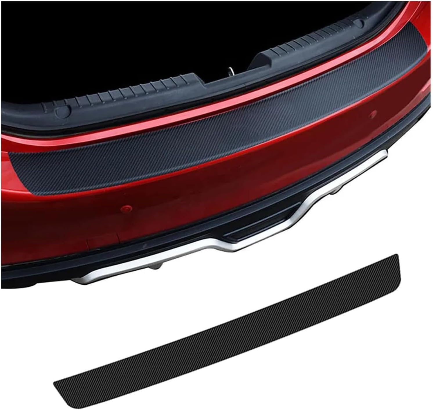 Car Rear Bumper Protector, for VW Polo GTI 2012 2013 2014 2015 2016-2023 2024 2025 Trunk Sill Door Edge Protection Strip Car Sill Scratch Guard Trim Strip Accessories