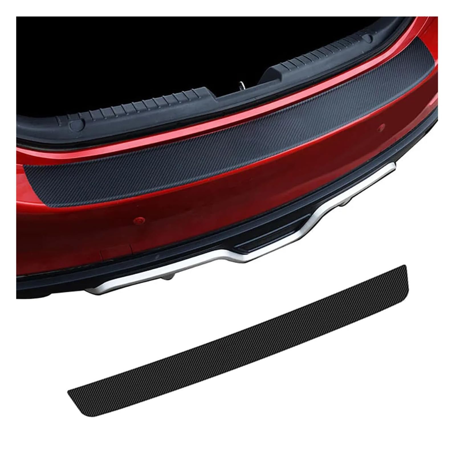 Car Rear Bumper Protector, for VW Polo GTI 2012 2013 2014 2015 2016-2023 2024 2025 Trunk Sill Door Edge Protection Strip Car Sill Scratch Guard Trim Strip Accessories