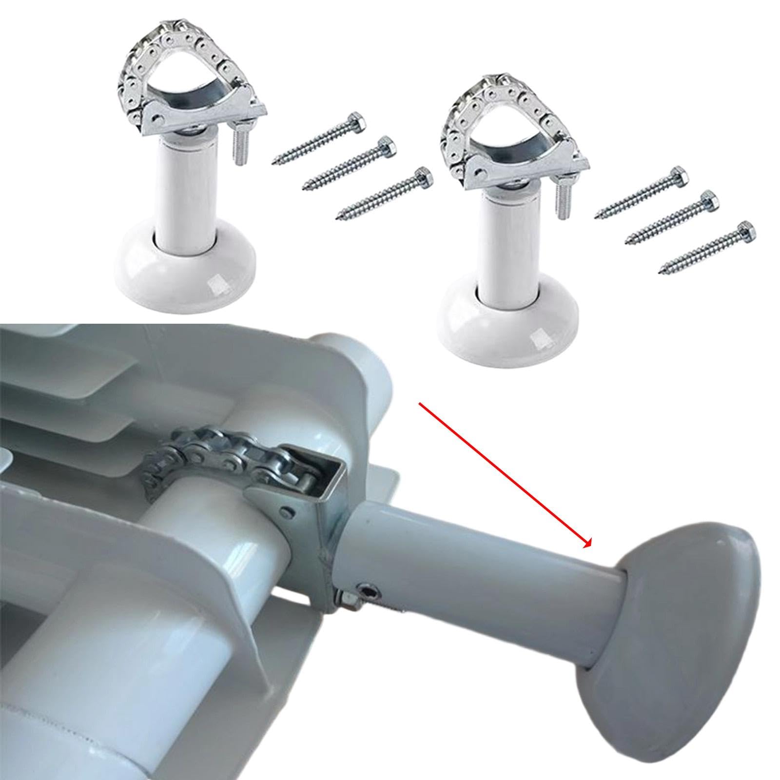 2 Soportes de Suelo de Aluminio Fundido a Presión para Radiadores. Fácil Instalación.