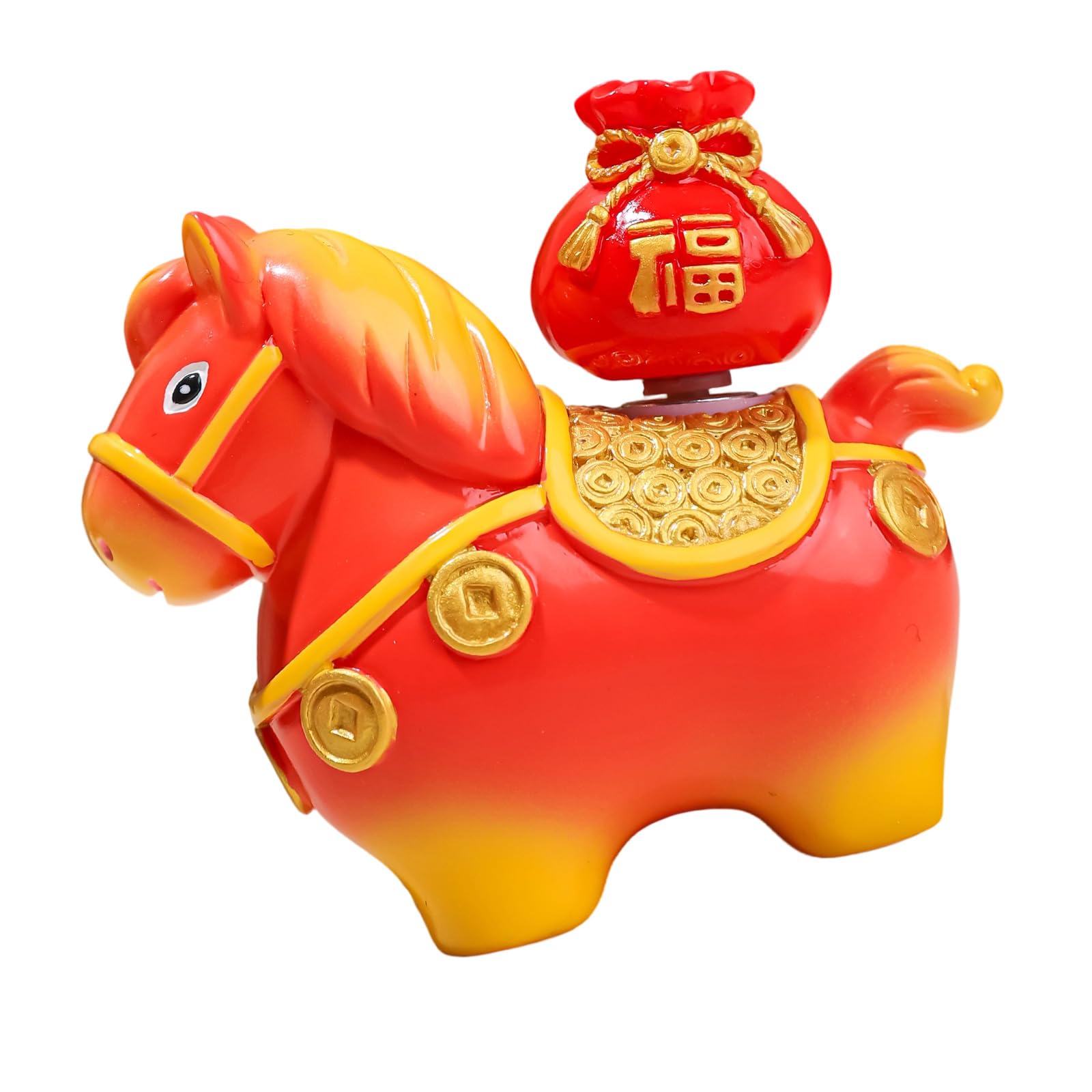Elnwnnkc Lucky Animal Statue Resin Decoration for Kids Room Decoration and Festival Ambiances with Smooth Surfaces Home Decors Resin Craft Item