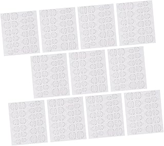 Beatifufu 20 Folhas Adesivas Dupla Face Adesivos Para Unhas Guias Unhas Postiças Para Dedão Do Pé Cola Para Unhas De Acrílico Adesivos Para Unhas Para Nail Art Wearable Peça De Unha