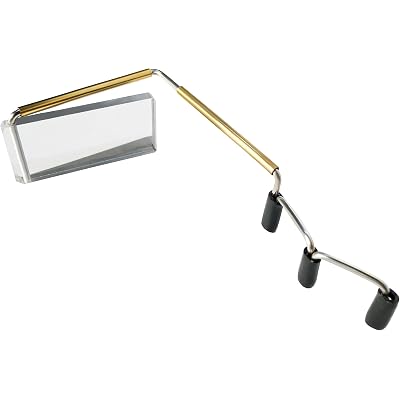 Take A Look Compact Cycling Mirror – Low-Tech Rearview Mirror for Bikes – fits Sunglasses & Helmet Visors – Shatter-Resistant Polycarbonate Lens, Anti-Vibration Stainless-Steel & Brass, Always On