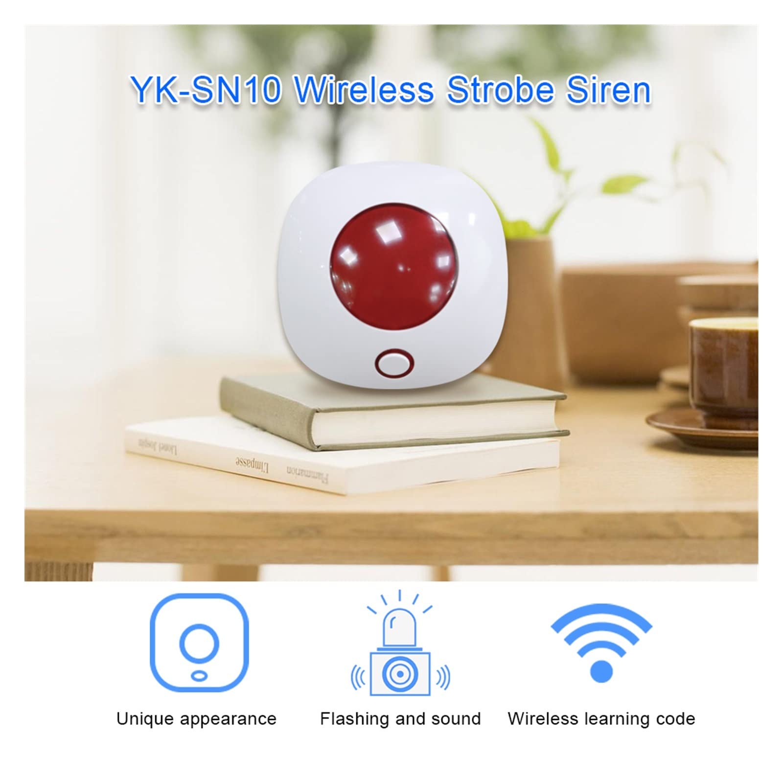 G30+G34 Tuya gsm 4G WiFi Inaldo inalámbrico Home ladrón Sistema de Alarma de Seguridad Detector de Gases Sensor de Puertas Accesorios de Sirena(G30-black)