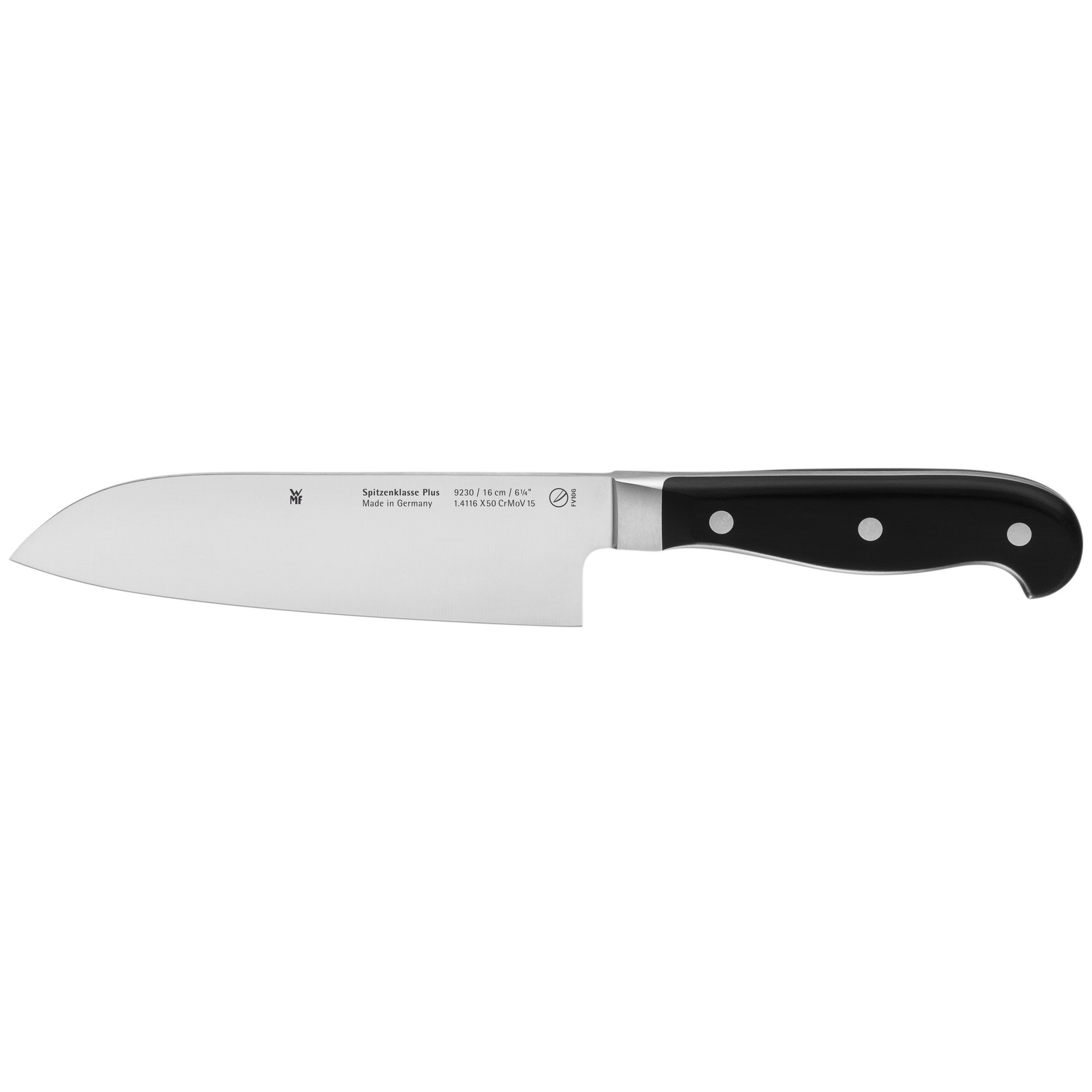 WMF Spitzenklasse Plus Santoku Messer 30 cm, Küchenmesser, Made in Germany, Messer geschmiedet, Performance Cut, Spezialklingenstahl, Klingen 16 cm