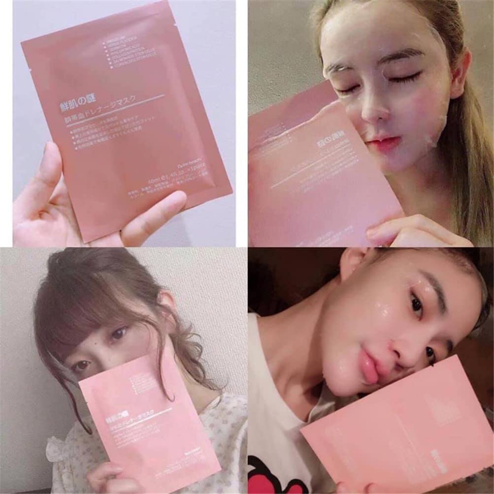 PRDECE Stem Cells Hydrating Facial Mask Umbilical Cord Blood Placenta Mask Face Anti Aging Care (50 PCS)