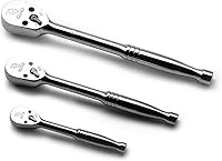 Vista 12 de Capri Tools Trinquetes, True 72 dientes, arco oscilante de 5 grados (juego de 3 piezas/perfil bajo de cabeza flexible), (Modelo: CP12000FX)