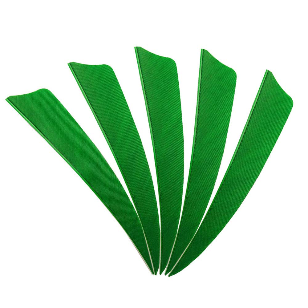SHARROW 50pcs Piume di Freccia di Tiro con L'Arco 4 Pollici Piume Naturali Fletching Fletches Piume di Tacchino