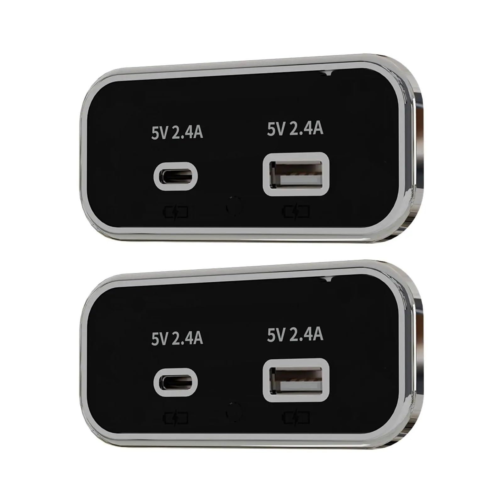 RV USB Outlet Compact Dual USB Ports Car Charger Marine Bus Truck(QC PD)