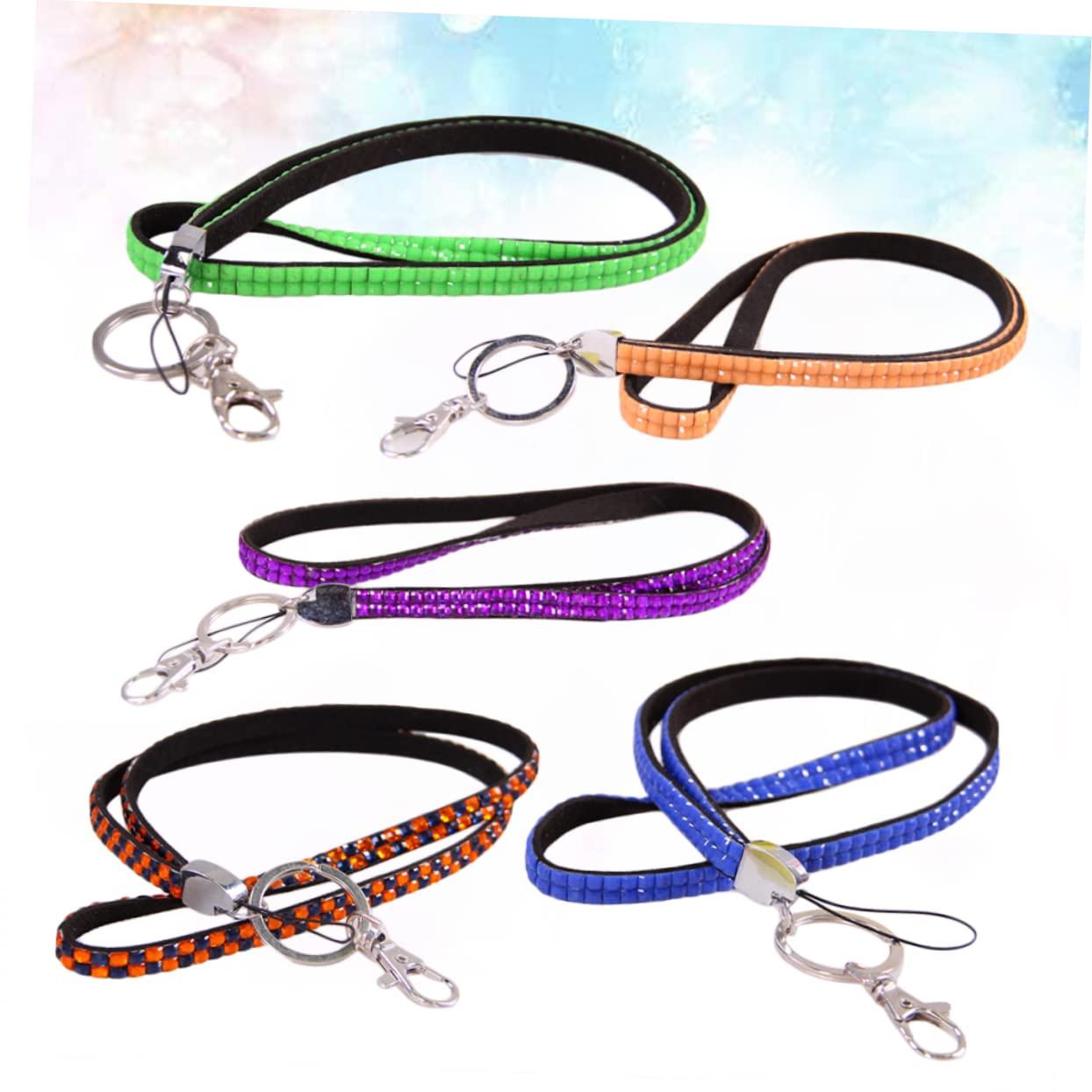 Angoily Cordones De Teléfono Celular Correa De Cordón Para Teléfono Cordón De Identificación De Teléfono Brillante Cordones Para Moviles Portamovil Colgante